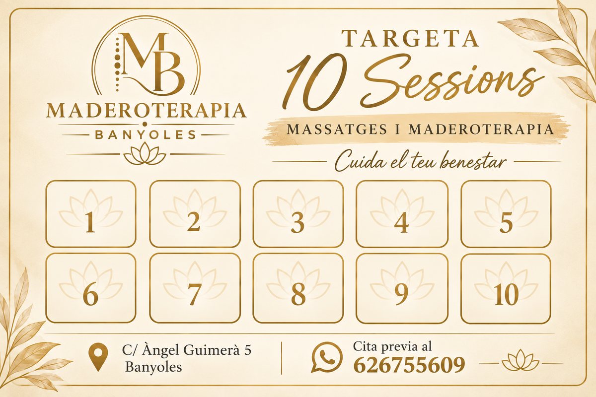 Targeta bonus 10 sessions